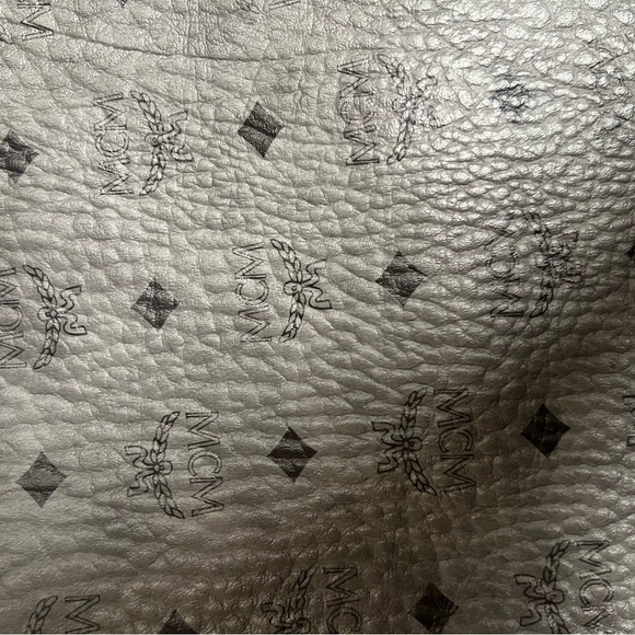 Brand New MCM visetos shopper bag - color: gray and black - Picture 4 of 4